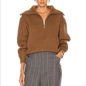 Acne studios half zip sweater